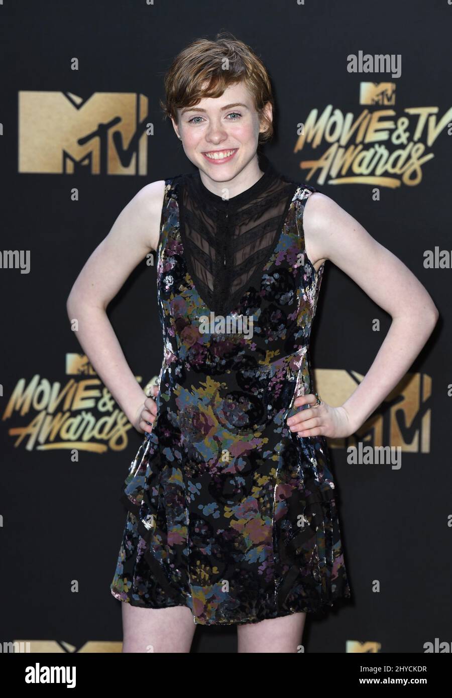 Sophia Lillis attending the 2017 MTV Movie and TV Awards held at The Shrine Auditorium in Los Angeles, USA. Photo Credit should read: Doug Peters/EMPICS Entertainment. Stock Photo