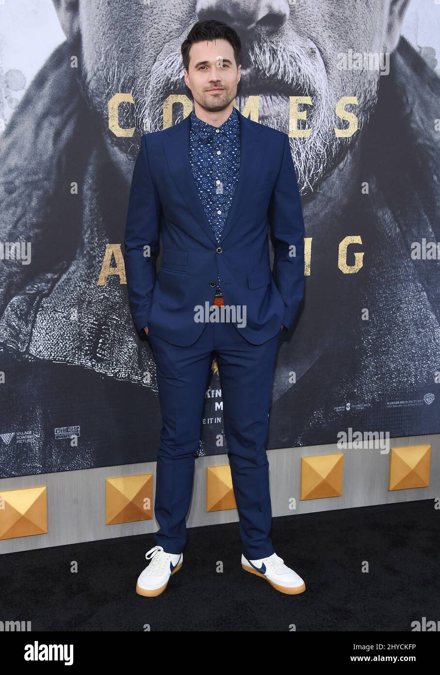 Brett Dalton arriving to the "King Arthur Legend of the Sword" World