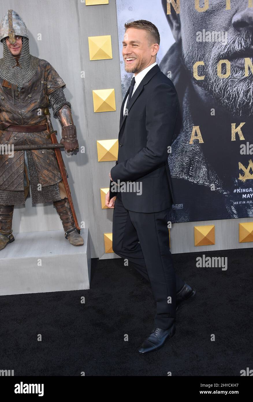 Charlie Hunnam arriving to the 