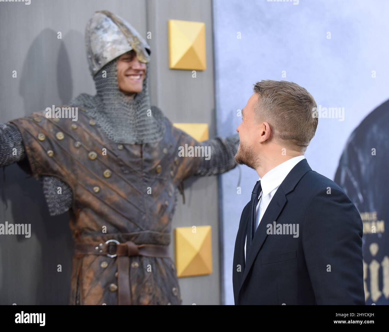 Charlie Hunnam arriving to the 