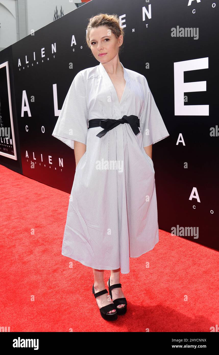 Amy Seimetz arriving at the Sir Ridley Scott Hand And Footprint