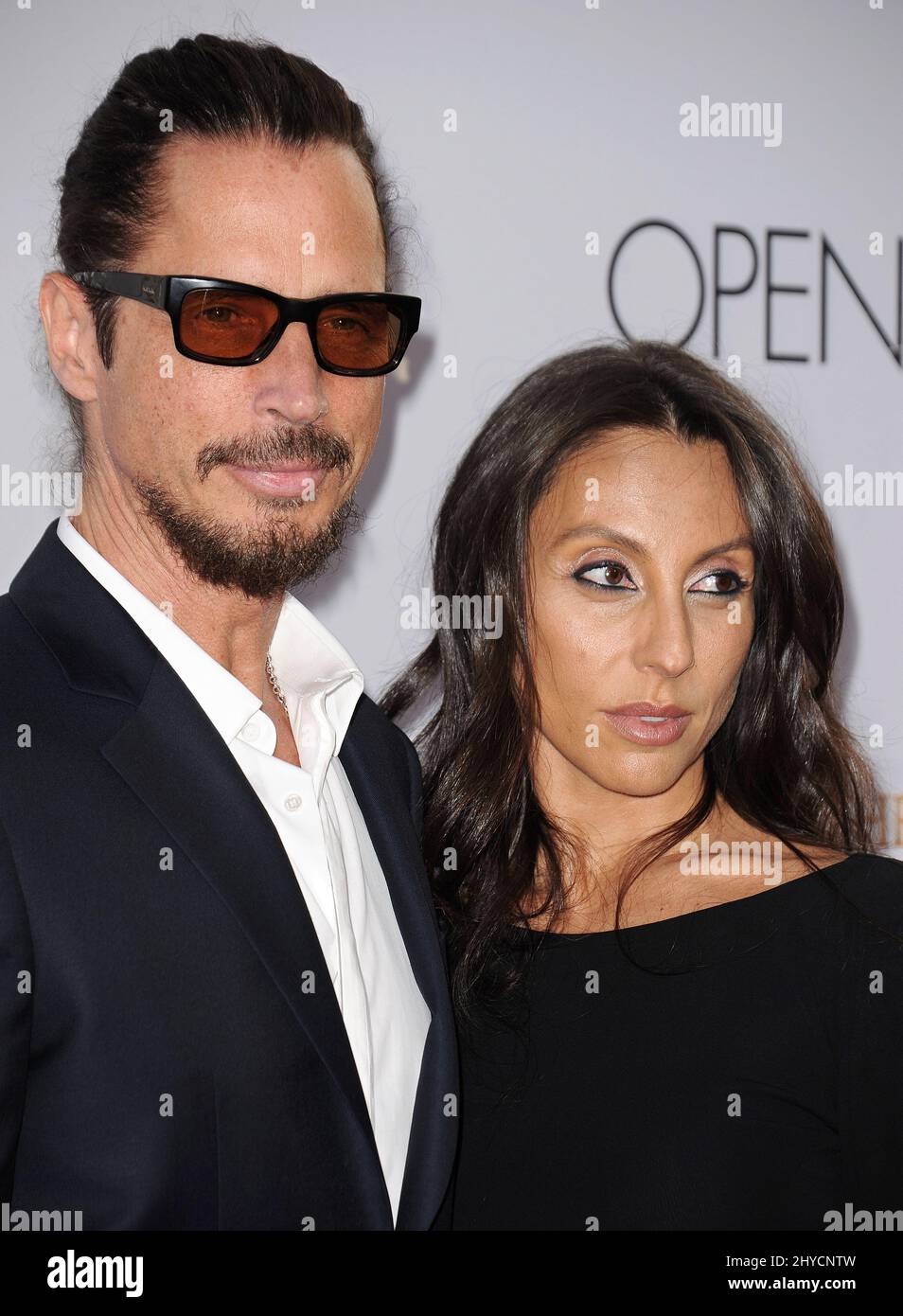 Chris Cornell has died aged 52. Chris Cornell, Vicky Karayiannis attending the premiere of The Promise, held at TCL Chinese Theatre, in Los Angeles, California Stock Photo