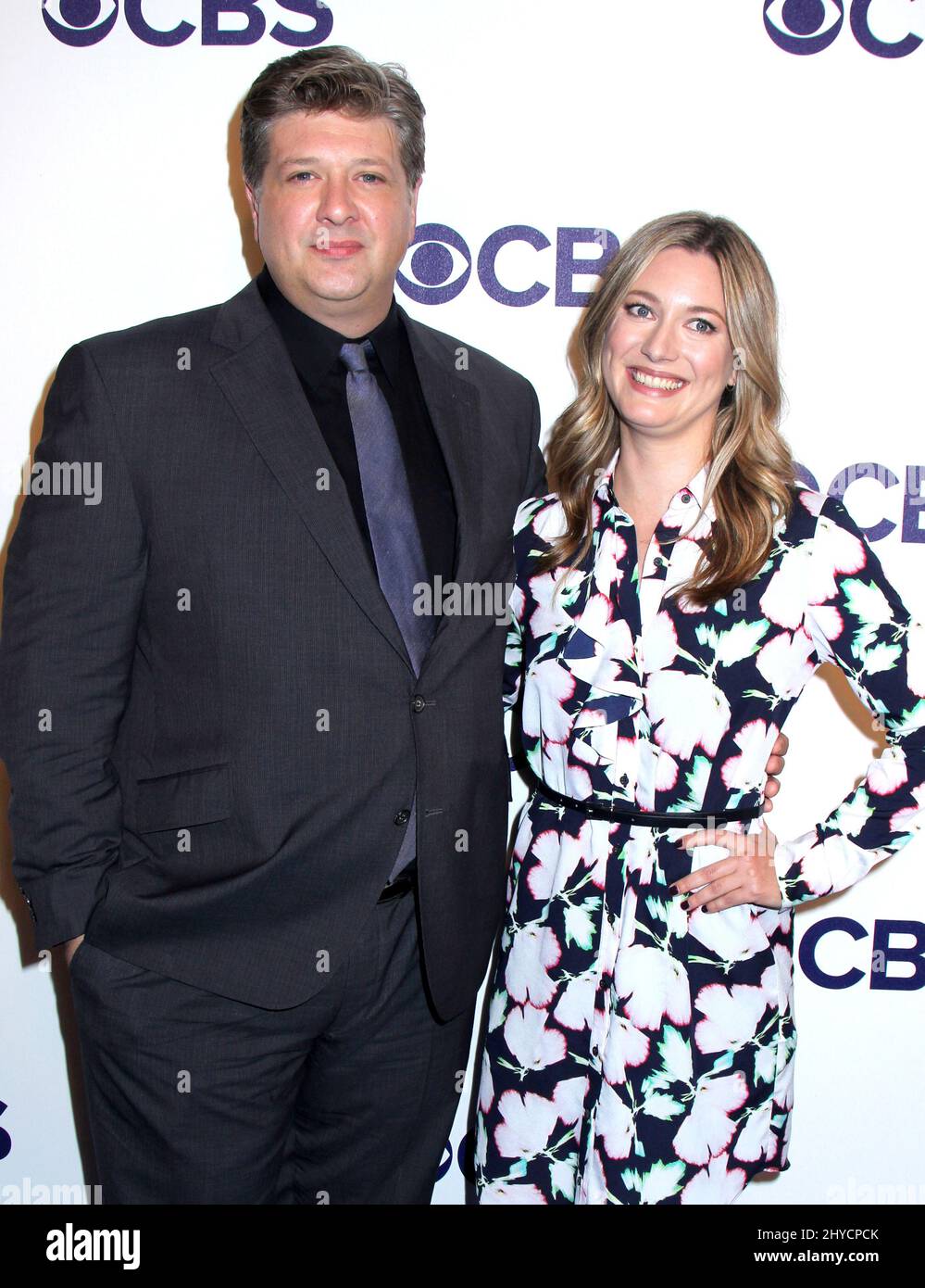 Zoe Perry & Lance Barber attends the CBS 2017 Upfront Held at the Plaza Hotel on May 17, 2017 Stock Photo