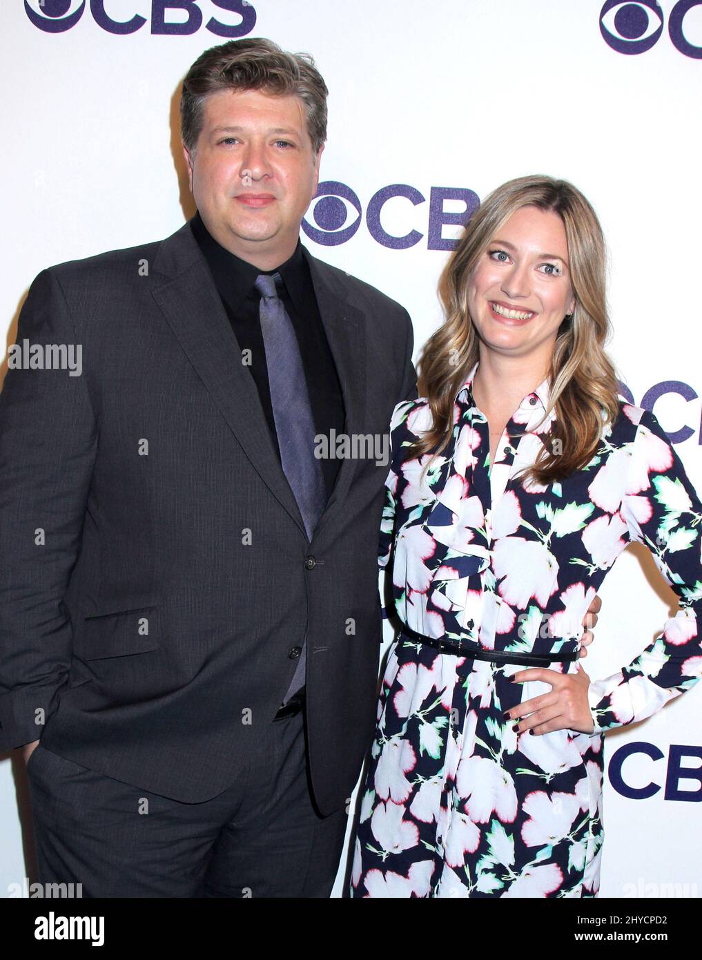 Zoe Perry & Lance Barber attends the CBS 2017 Upfront Held at the Plaza Hotel on May 17, 2017 Stock Photo