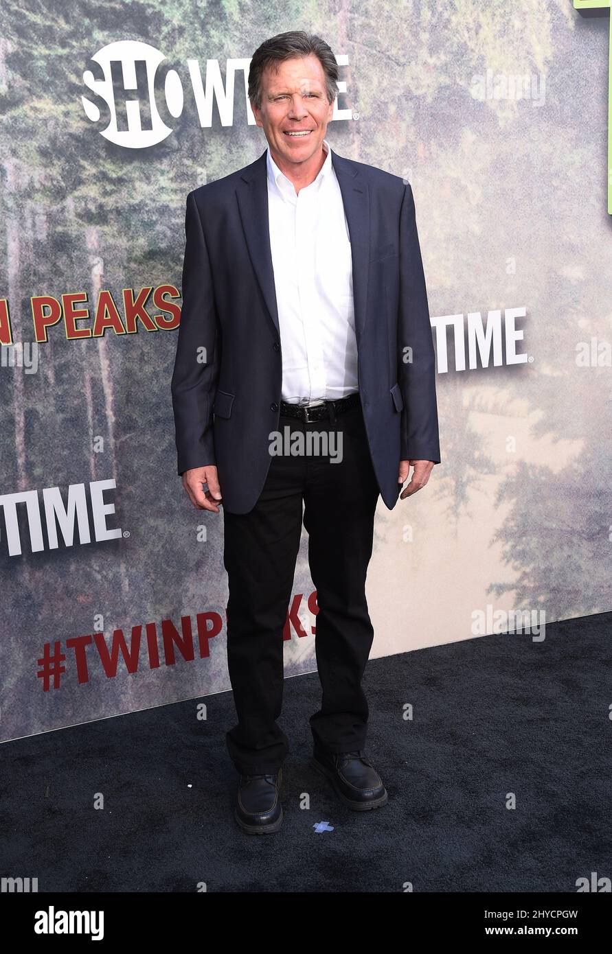 Grant Goodeve arriving to Showtime's Limited Series 'Twin Peaks' World Premiere held at the Ace Hotel in Los Angeles, USA Stock Photo