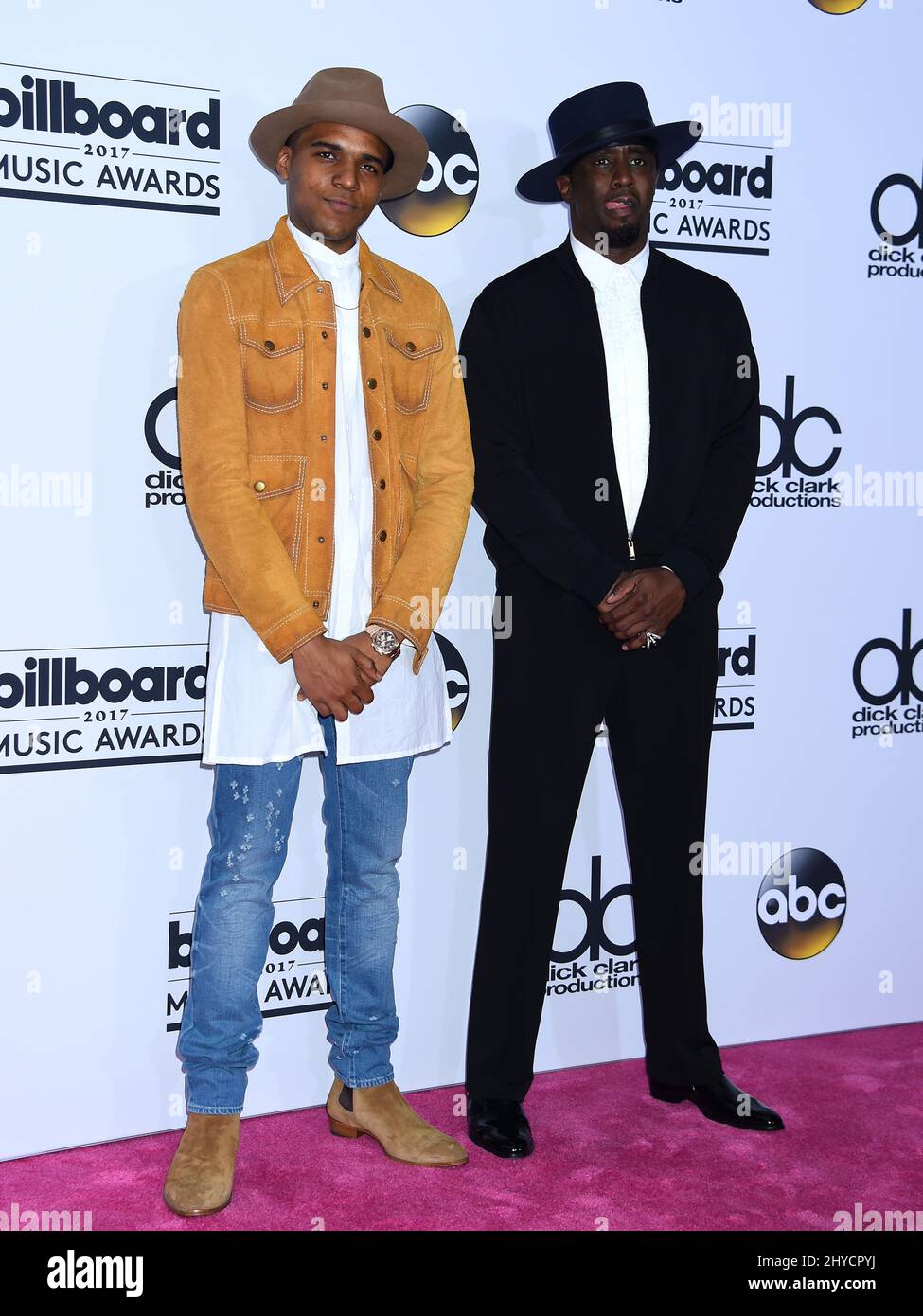 Sean 'Puff Daddy' Combs, Christopher Jordan Wallace attending the Billboard Music Awards in Las Vegas Stock Photo