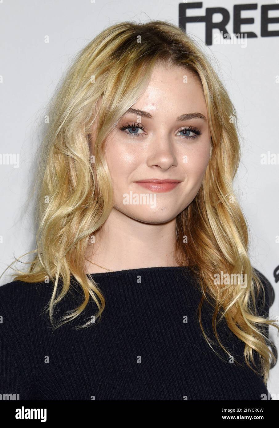 Virginia Gardner attending the ABC International Upfronts Stock Photo