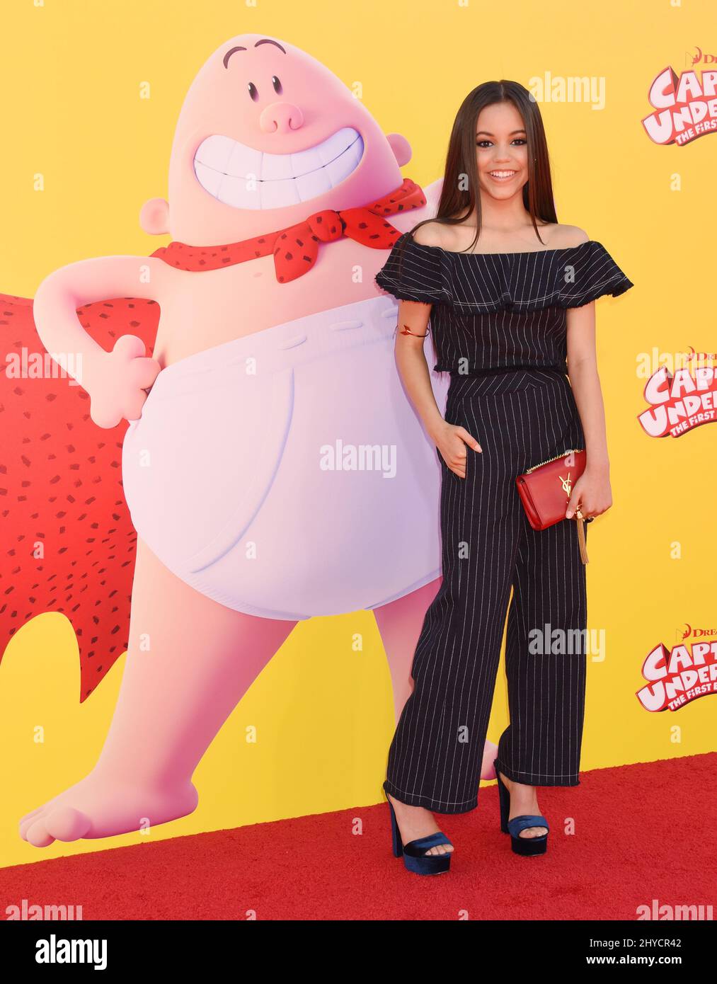 Jenna Ortega attending the Captain Underpants: The First Epic Movie in Los Angeles Stock Photo