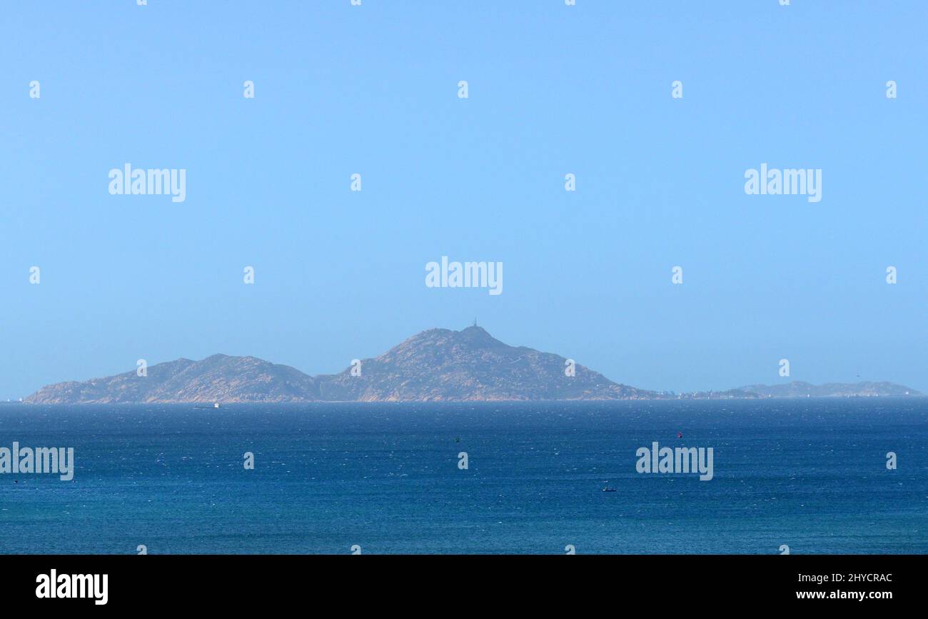 A view of the Chinese island of Xiangzhou / Wailingding island. Stock Photo