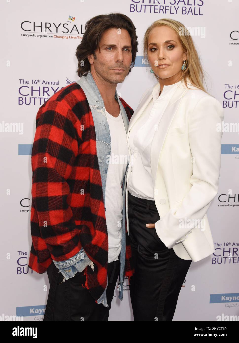Greg Lauren and Elizabeth Berkley attending the 16th Annual Chrysalis