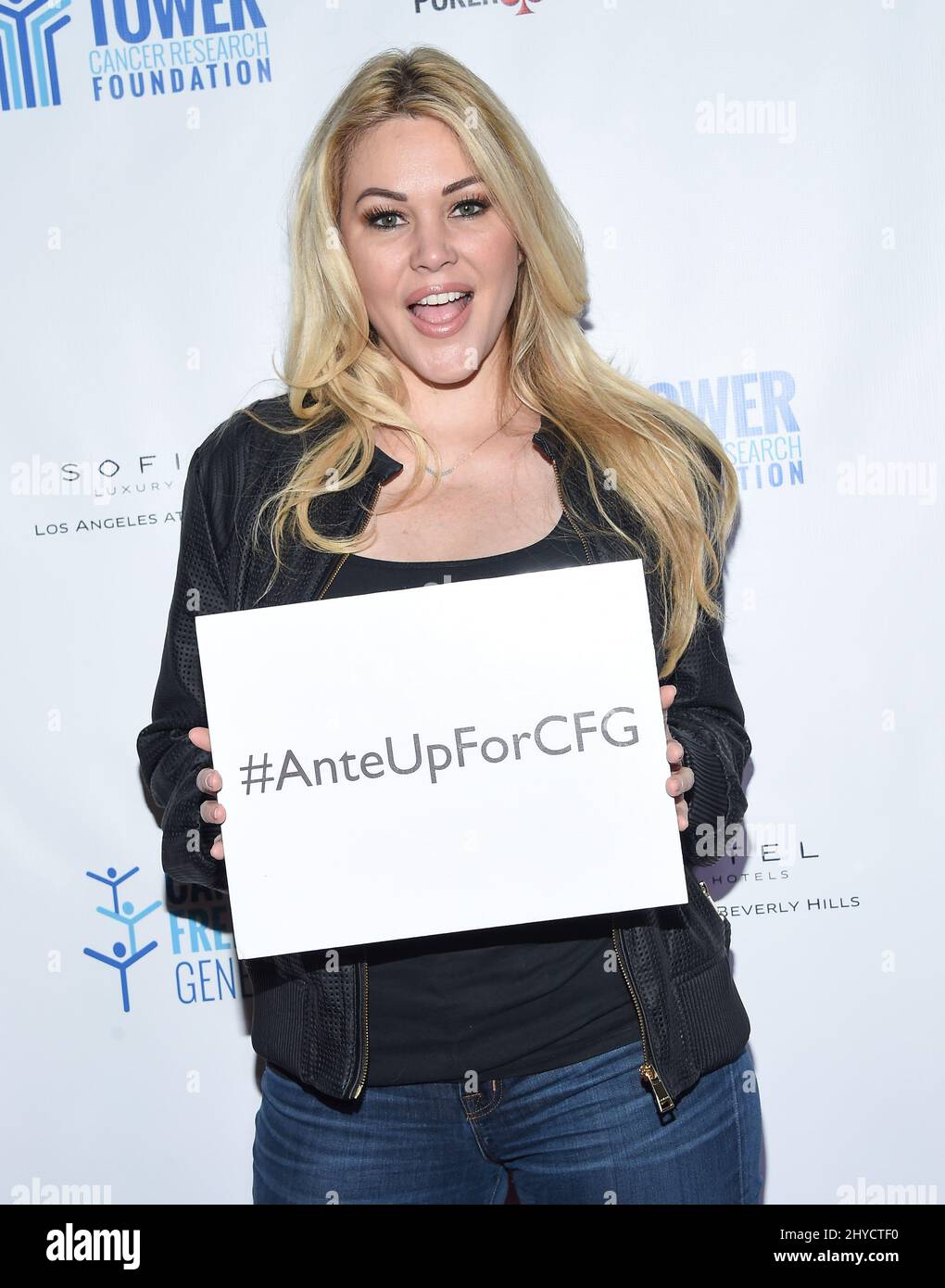 Shanna Moakler attending the Ante Up for Cancer Poker Tournament in Los Angeles Stock Photo