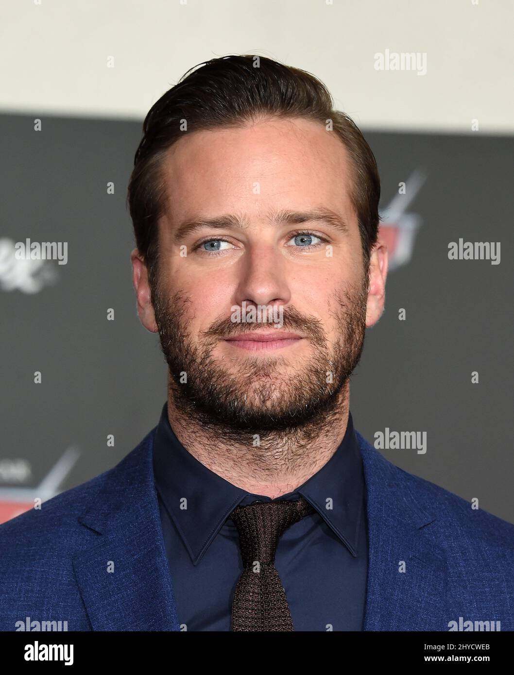 Armie Hammer arriving to the 