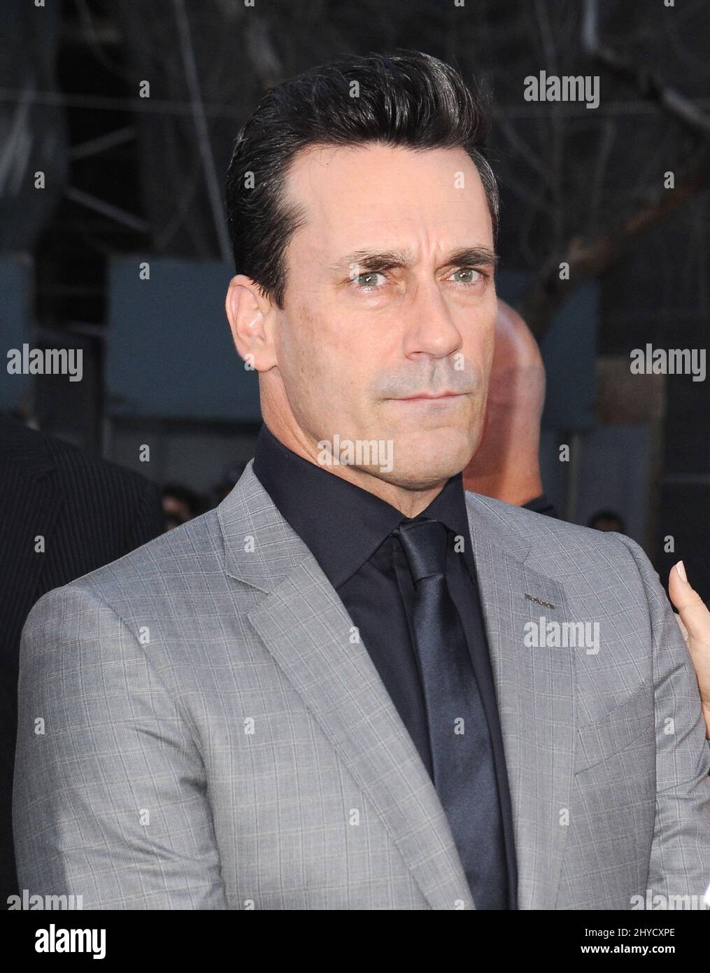 Jon Hamm attending 'Baby Driver' premiere held at the Ace Hotel Downtown in Los Angeles, USA Stock Photo