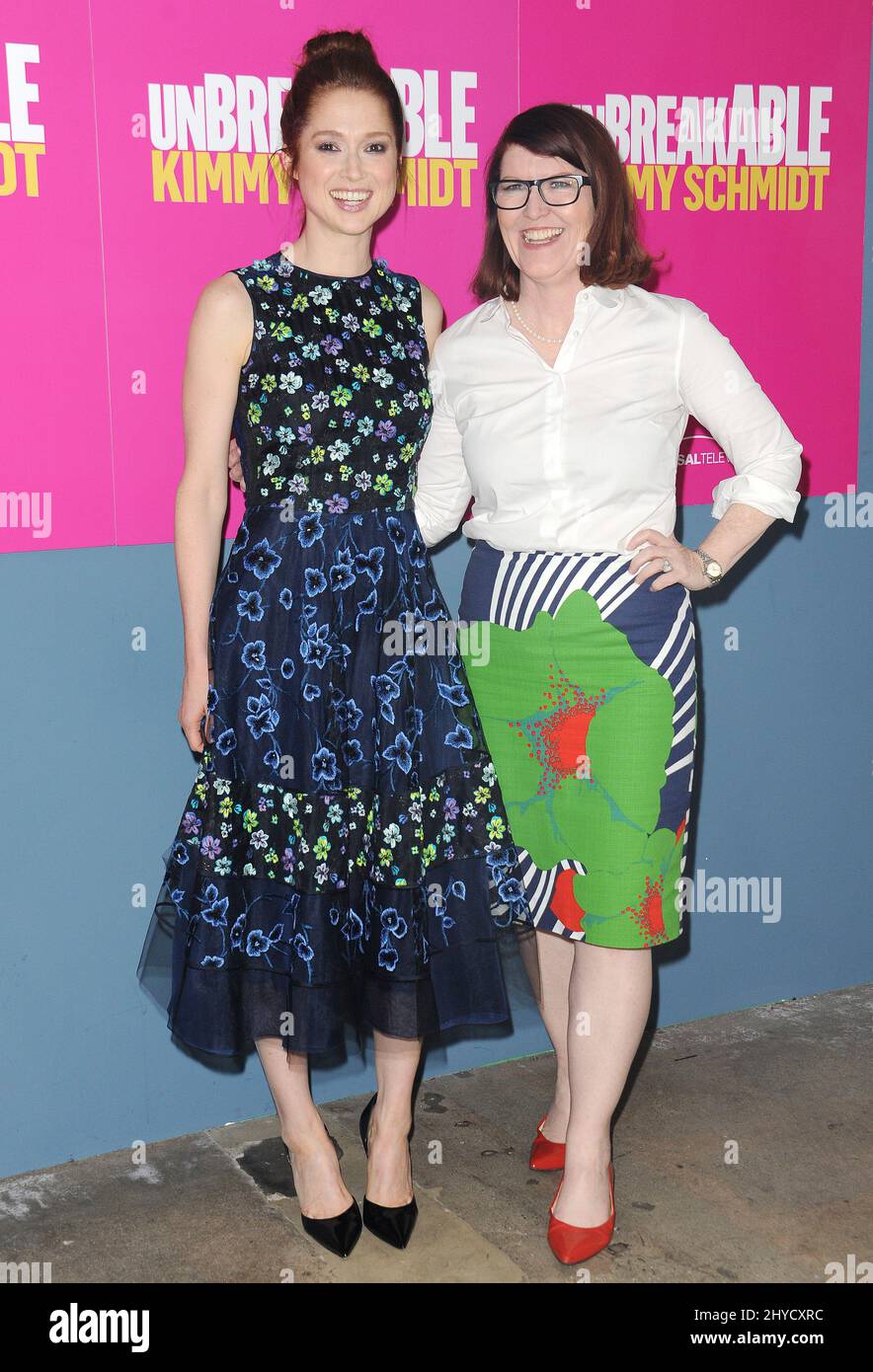 Ellie Kemper attending the "Unbreakable Kimmy Schmidt" Season 2 Premiere  held at the SVA Theatre in New York, USA Stock Photo - Alamy