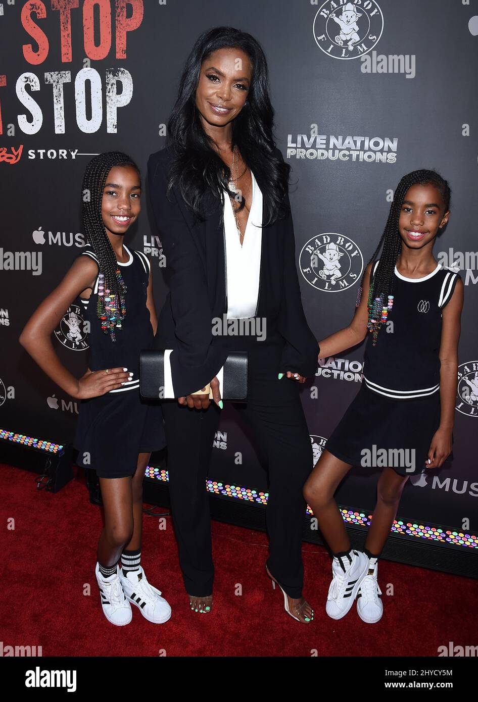 Kim Porter, D'Lila Star Combs and Jessie James Combs attending the "Can't  Stop, Won'