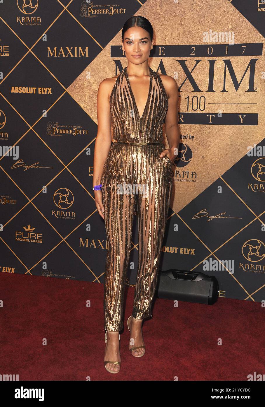 Shanina Shaik attending the 2017 MAXIM Hot 100 Party, held at the