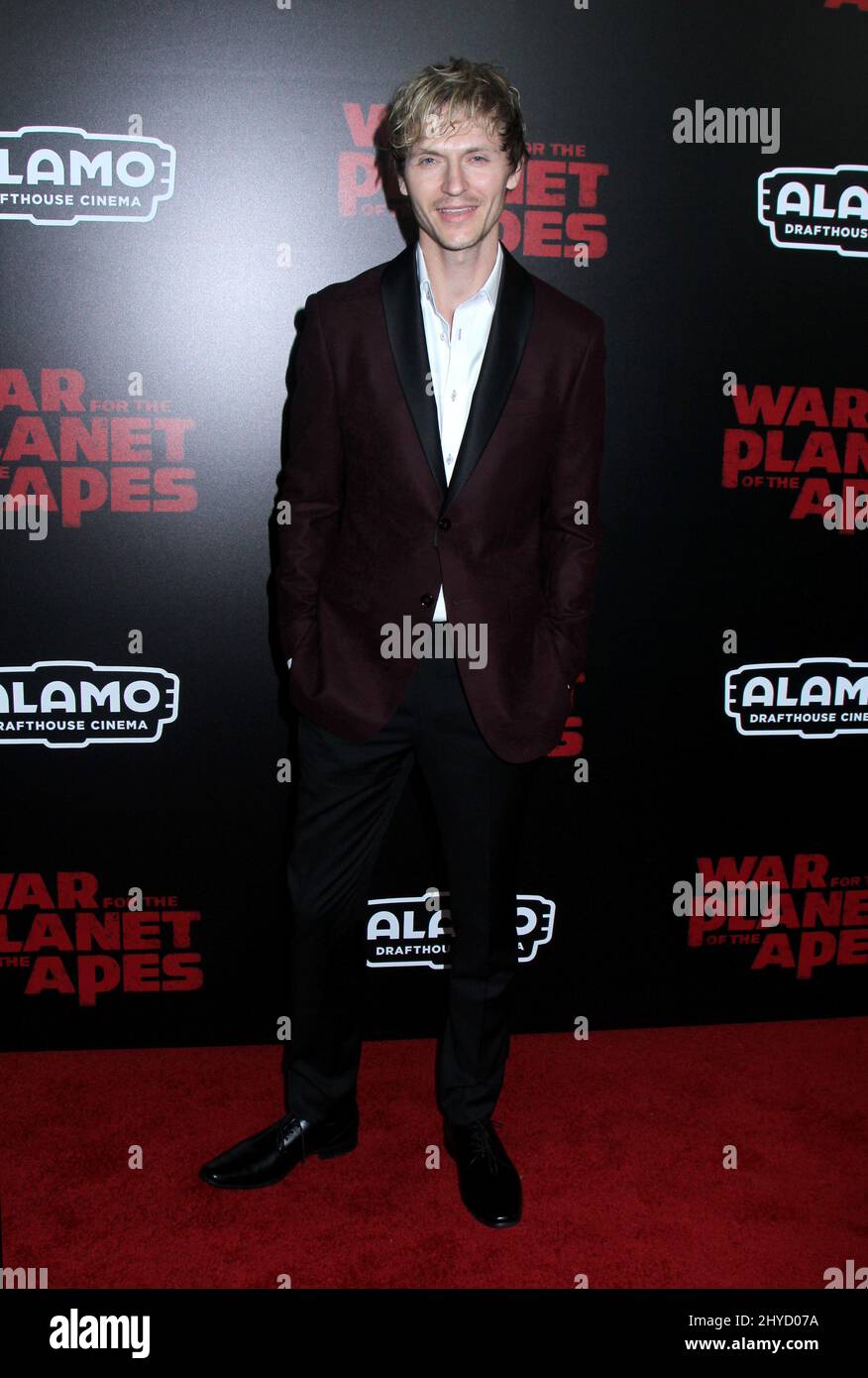 Chad Rook arriving for the 'War For The Planet Of The Apes' Premiere held at the SVA Theater, New York on July 10, 2017 Stock Photo