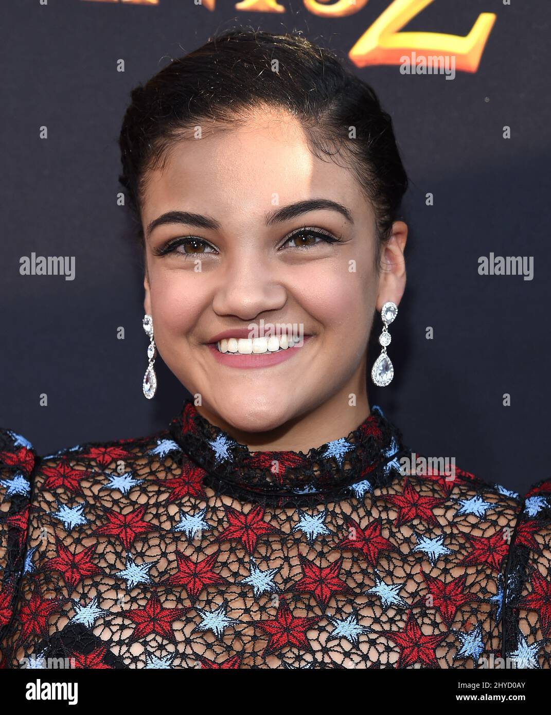 Laurie Hernandez Arriving For The Descendants 2 Premiere Held At The