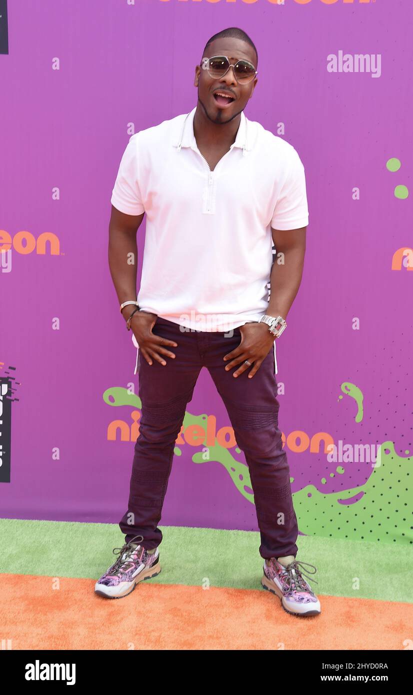 Kel Mitchell attending the Nickelodeon Kids' Choice Sports Awards 2017, held at the Pauley Pavilion in Los Angeles, California Stock Photo