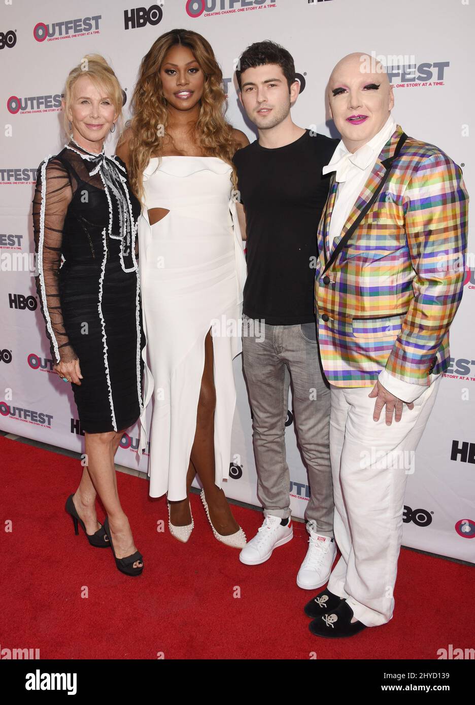 Trudie Styler, Laverne Cox, Ian Nelson and James St. James arriving for ...