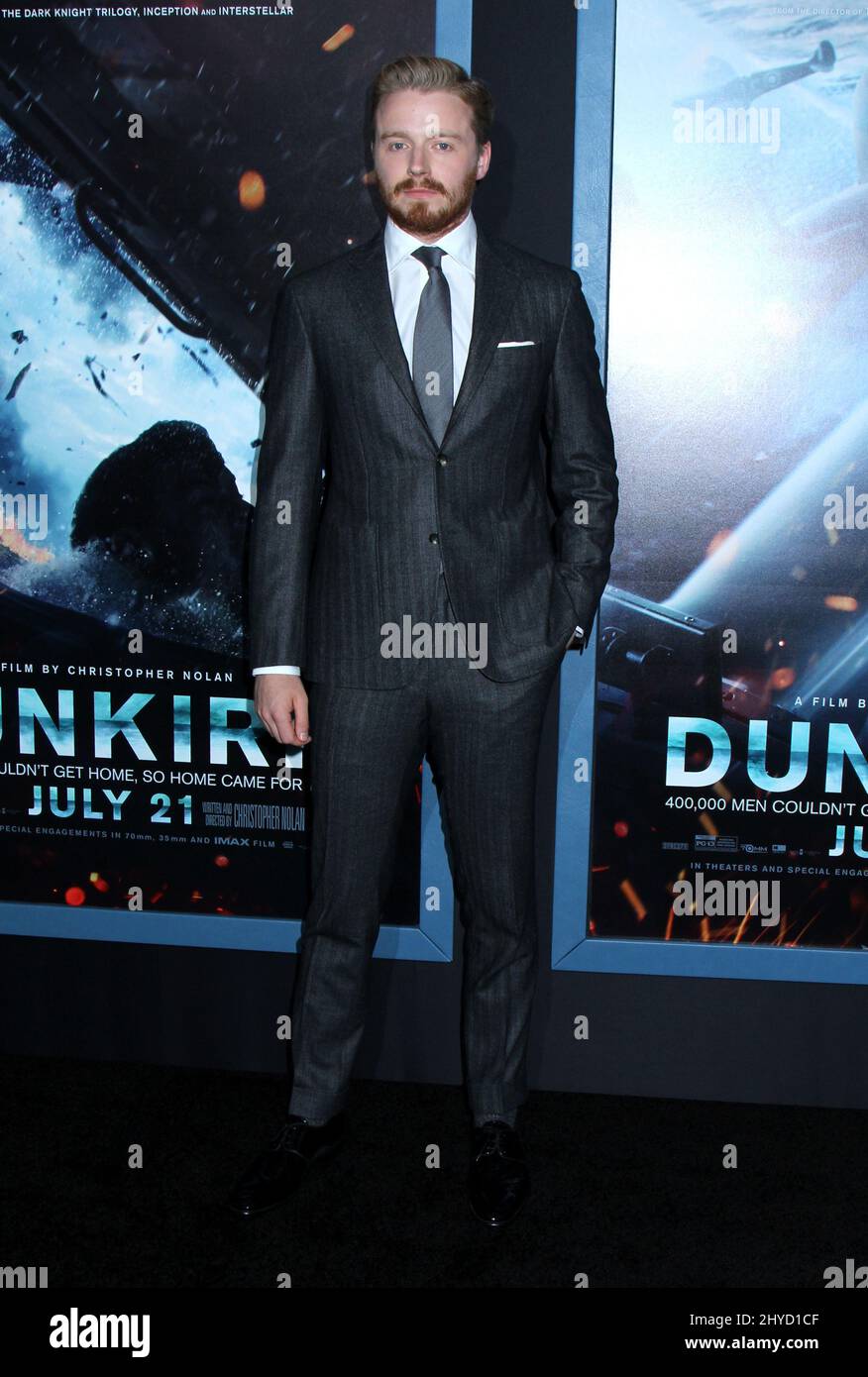 Jack Lowden 'DUNKIRK' US Premiere Held at the AMC Loews Lincoln Square on July 18, 2017. Stock Photo