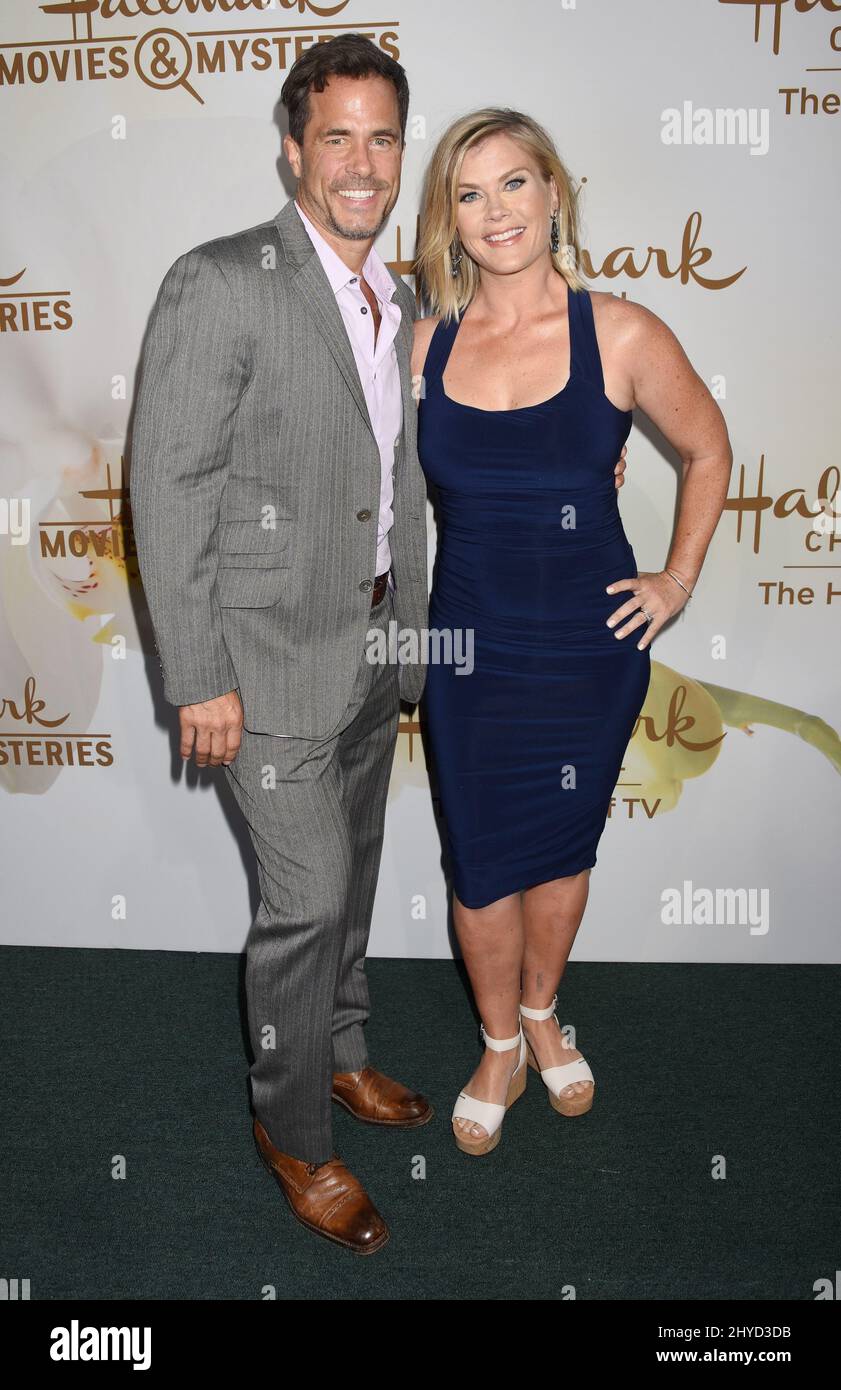 Shawn Christian and Alison Sweeney attending the Hallmark Channel