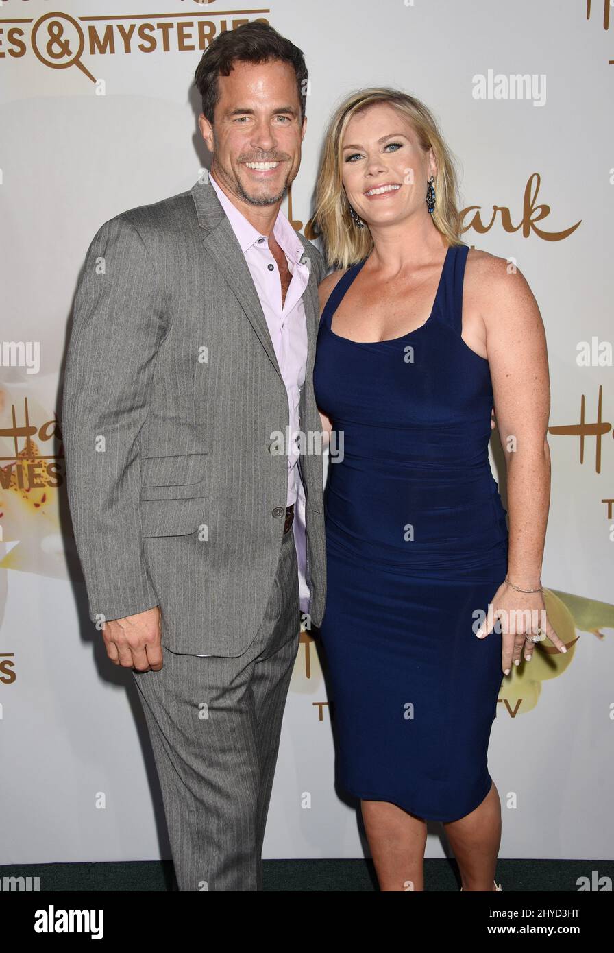 Shawn Christian and Alison Sweeney attending the Hallmark Channel