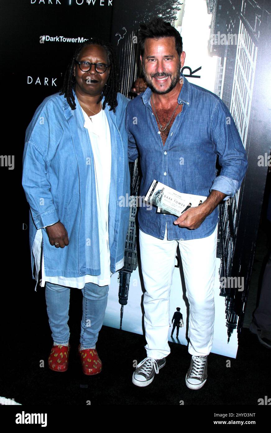 Whoopi Goldberg & Ricky Paull Goldin attending the New York premiere of