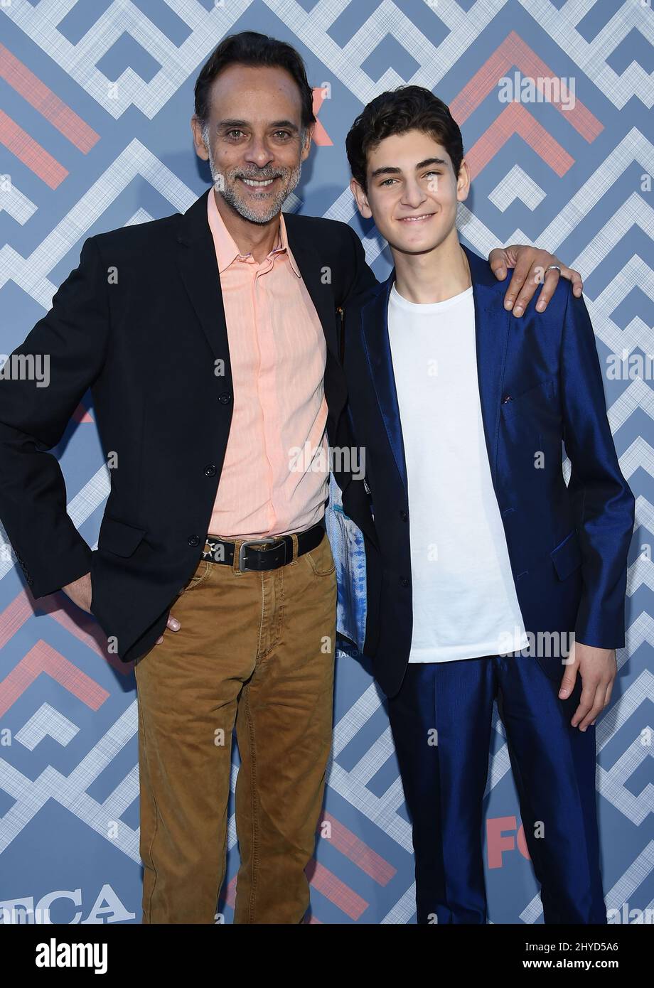 Alexander Siddig and David Mazouz attending the FOX TCA After Party held at the SoHo House Stock Photo