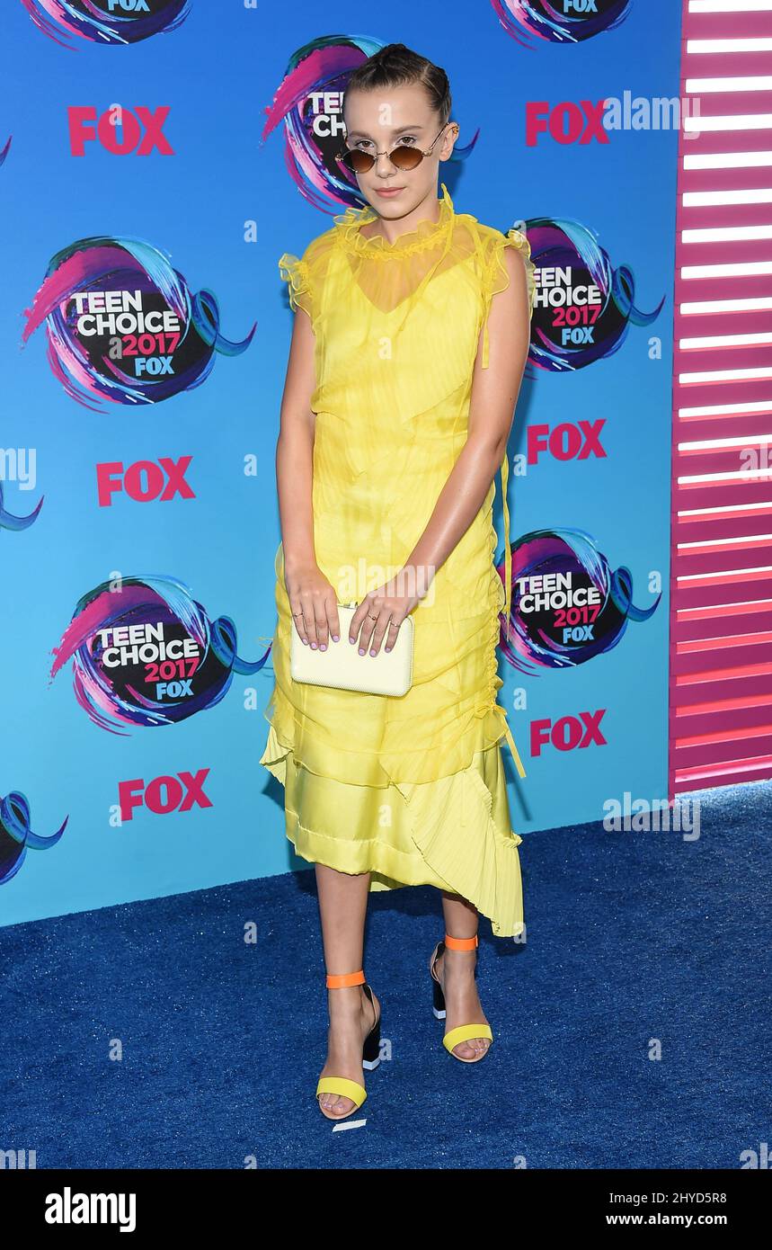 Millie Bobby Brown attending the 2017 Teen Choice Awards held at The ...