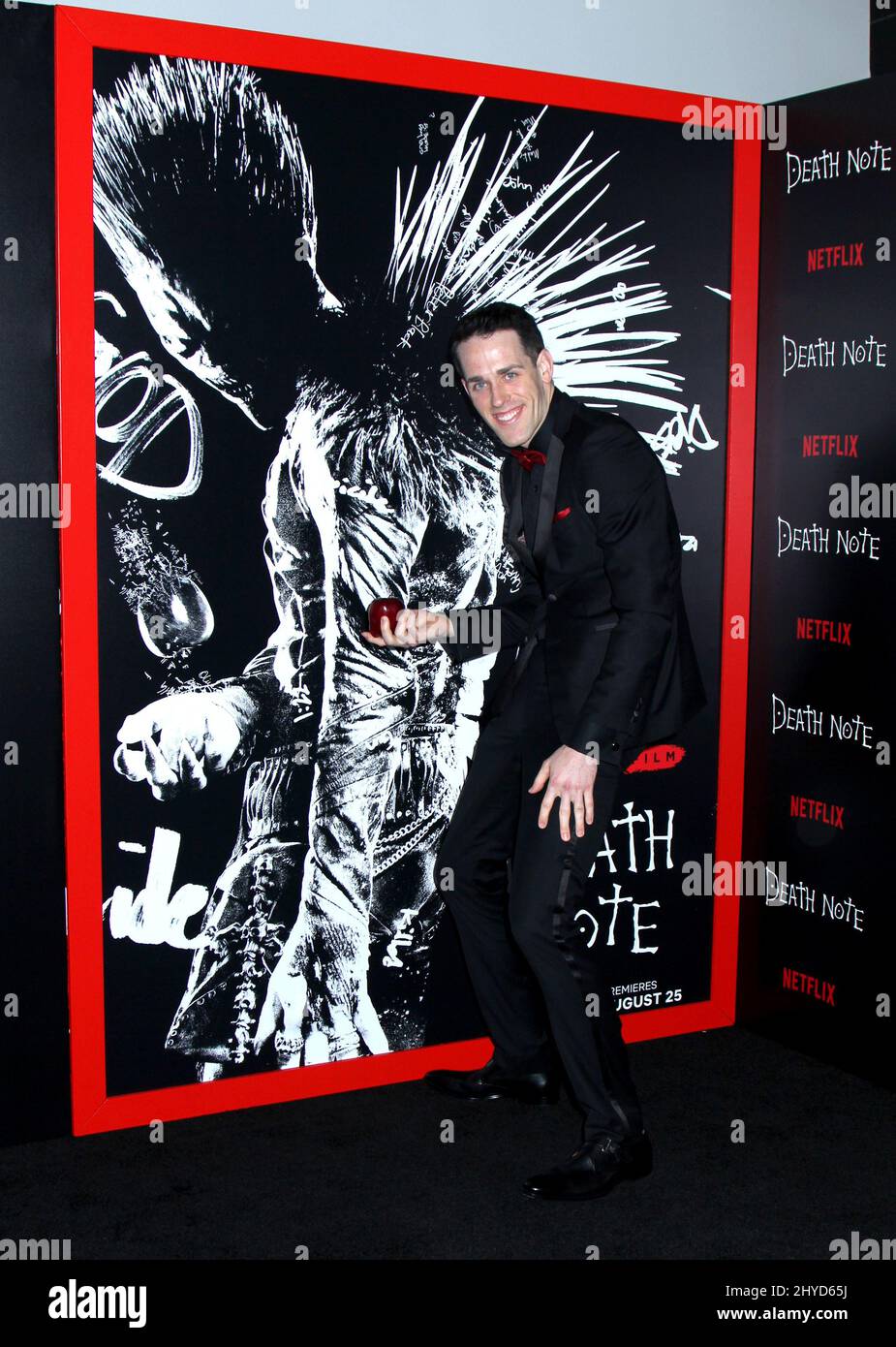 Jason Liles attending the 'Death Note' premiere held at AMC Loews ...