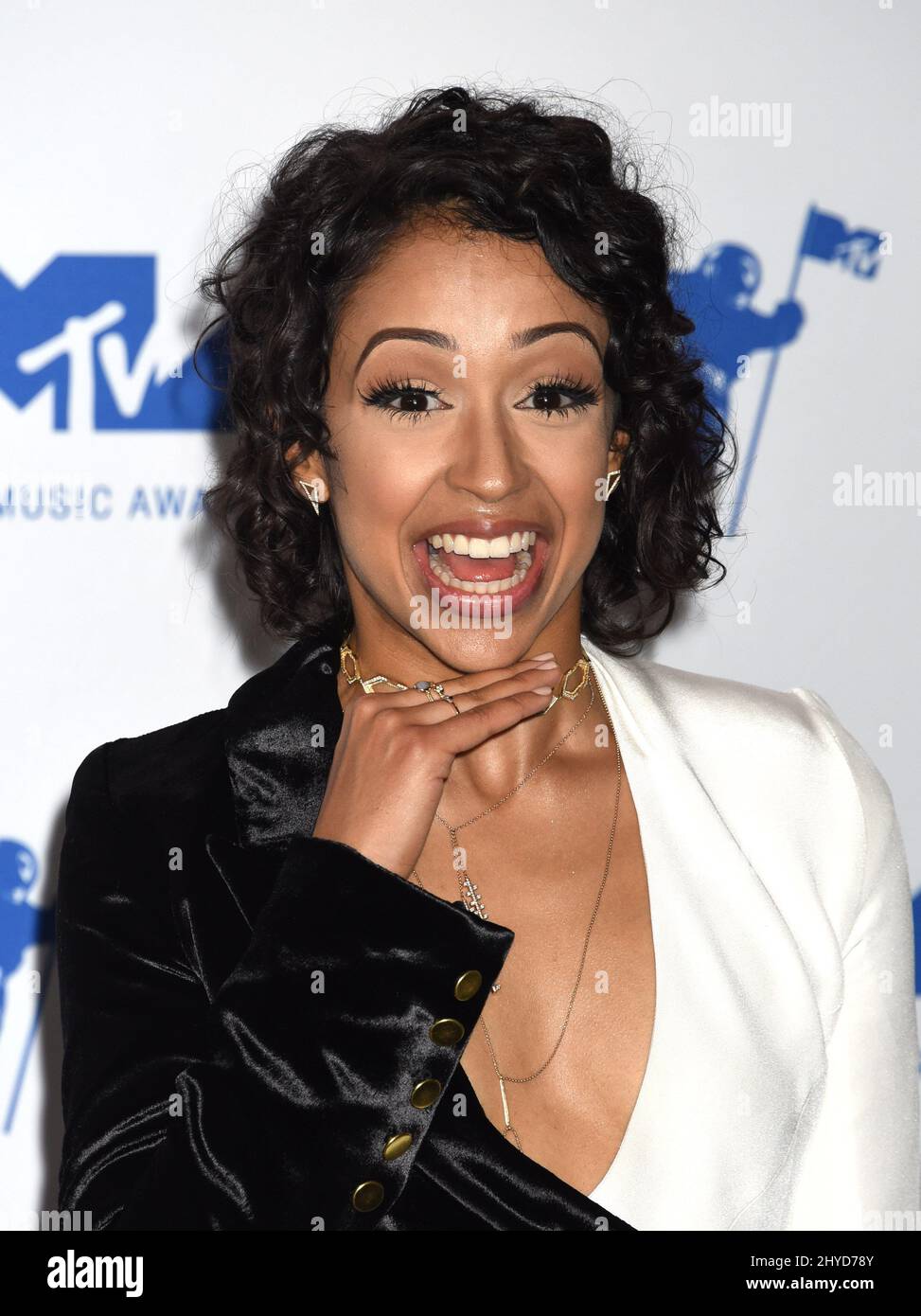 Liza Koshy in the press room at the MTV Video Music Awards 2017 held at The Forum in Los Angeles, USA Stock Photo