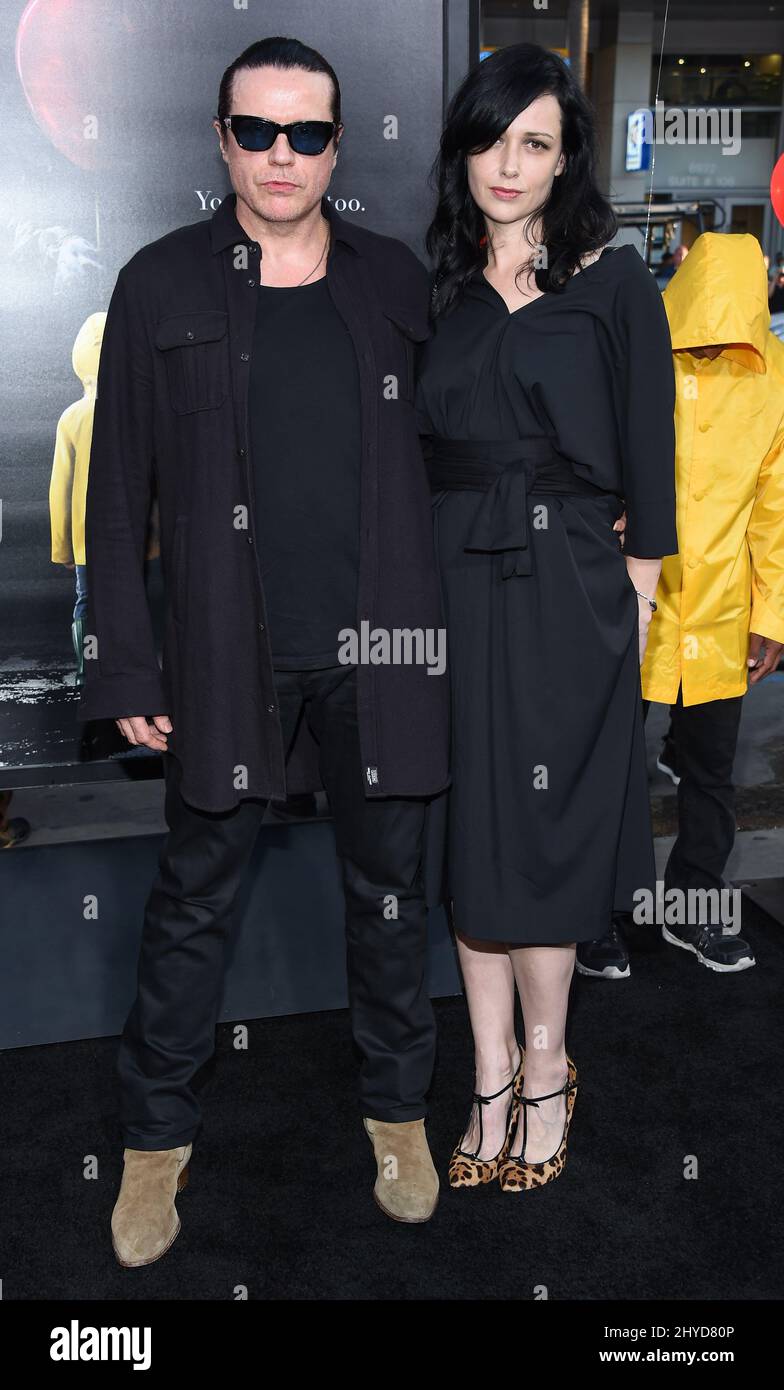 Ian Astbury and Aimee Nash attending the It world premiere held at the TCL Chinese Theatre in Los Angeles Stock Photo