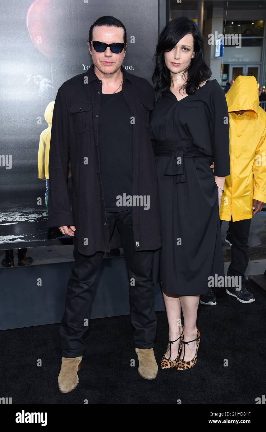 Ian Astbury and Aimee Nash attending the It world premiere held at the TCL Chinese Theatre in Los Angeles Stock Photo