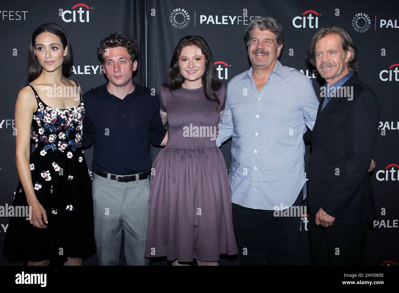 Emmy Rossum, Jeremy Allen White, Emma Kenney, John Wells and William H