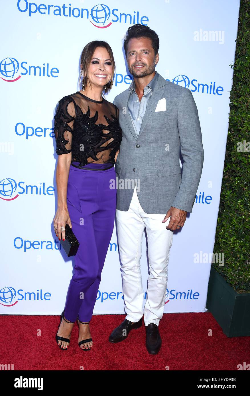 Brooke Burke-Charvet and David Charvet attending the Operation Smile Gala in Santa Monica Stock Photo