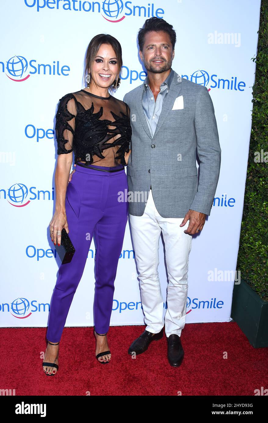 Brooke Burke-Charvet and David Charvet attending the Operation Smile Gala in Santa Monica Stock Photo
