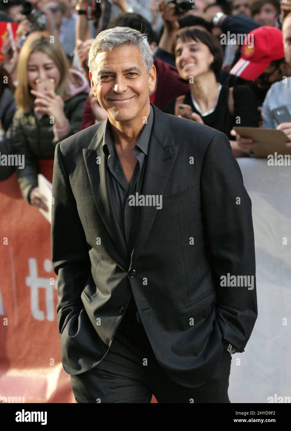 George Clooney attending the 'Suburbicon' Premiere during the 2017 Toronto International Film Festival at the Princess of Wales Theatre, in Toronto, Canada, on September 9 2017 Stock Photo