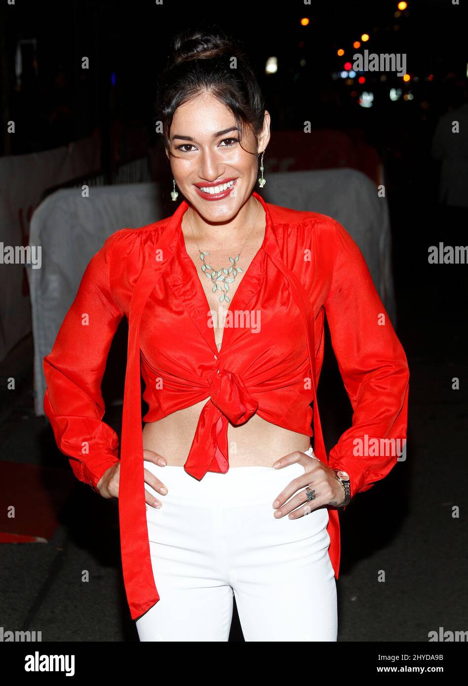 Q'orianka Kilcher attending the premiere of Hostiles, as part of the