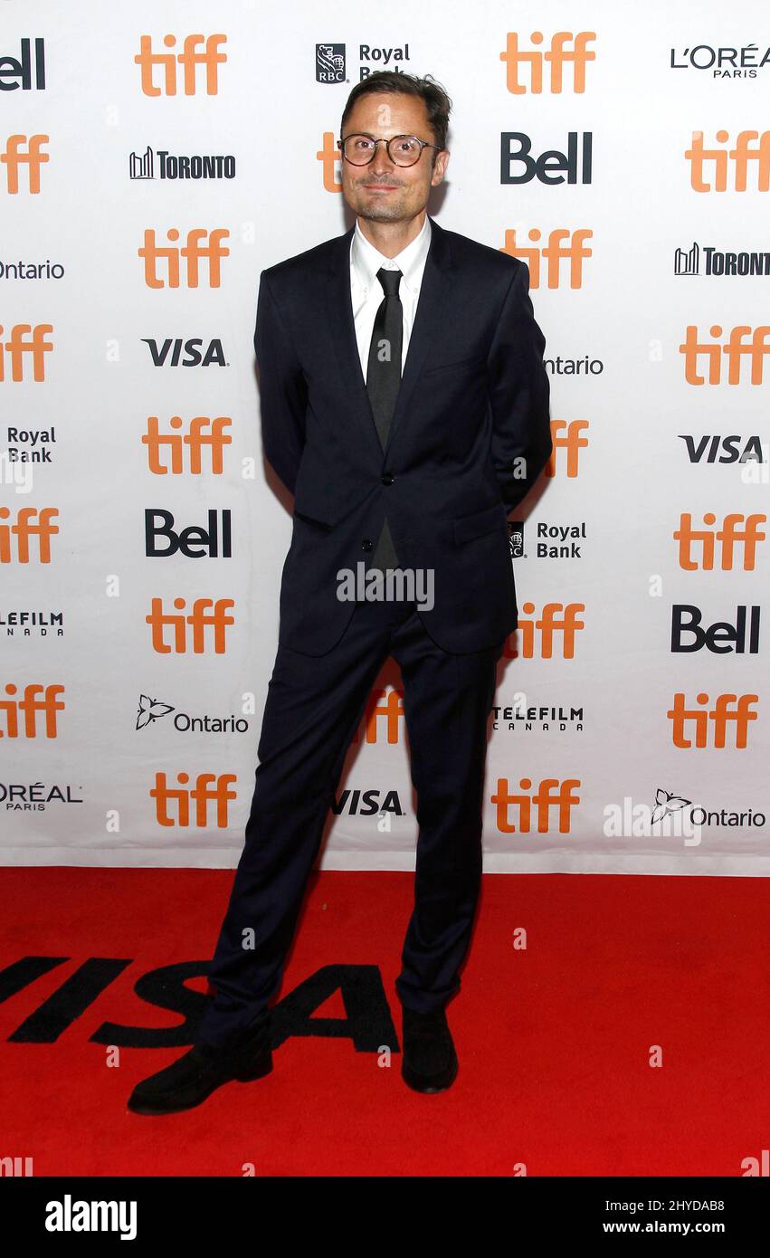 Michael Noer arriving at the 'Papillon' premiere at the 2017 Toronto International Film Festival held at the Princess of Wales Theatre Stock Photo