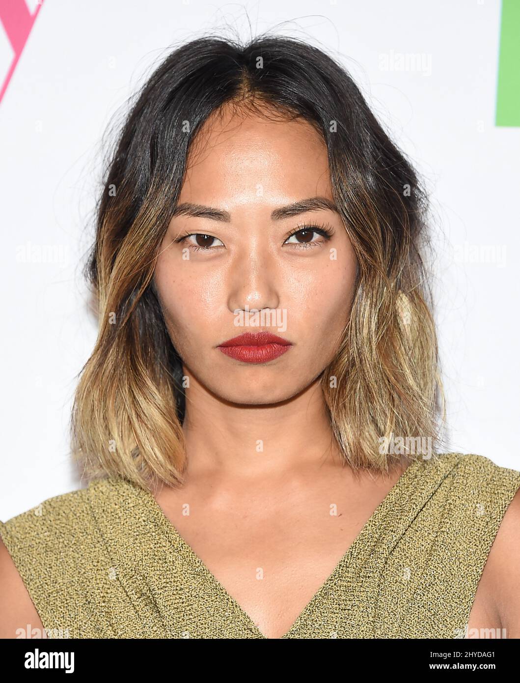 Jenn An arriving for the'The Mindy Project' Final Season Premiere Party held at The London West Hollywood, Los Angeles Stock Photo