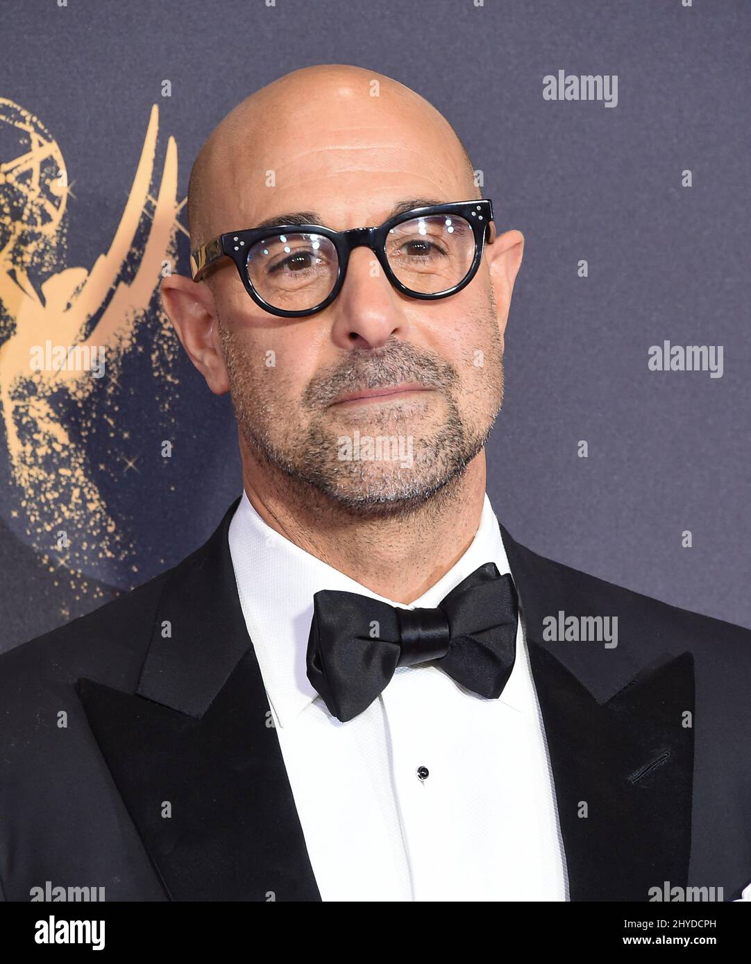 Stanley Tucci arriving at the 69th Emmy Awards held at the Microsoft