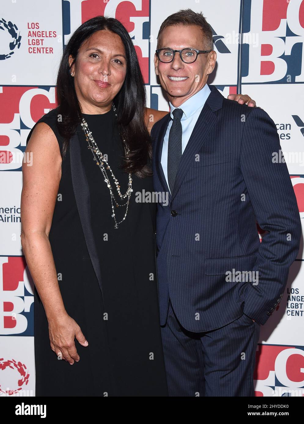 Kathy Kloves and Michael Lombardo attending the LGBT Center's 48th Annual Gala Vanguard Awards held at the Beverly Hilton Hotel in Los Angeles, USA Stock Photo