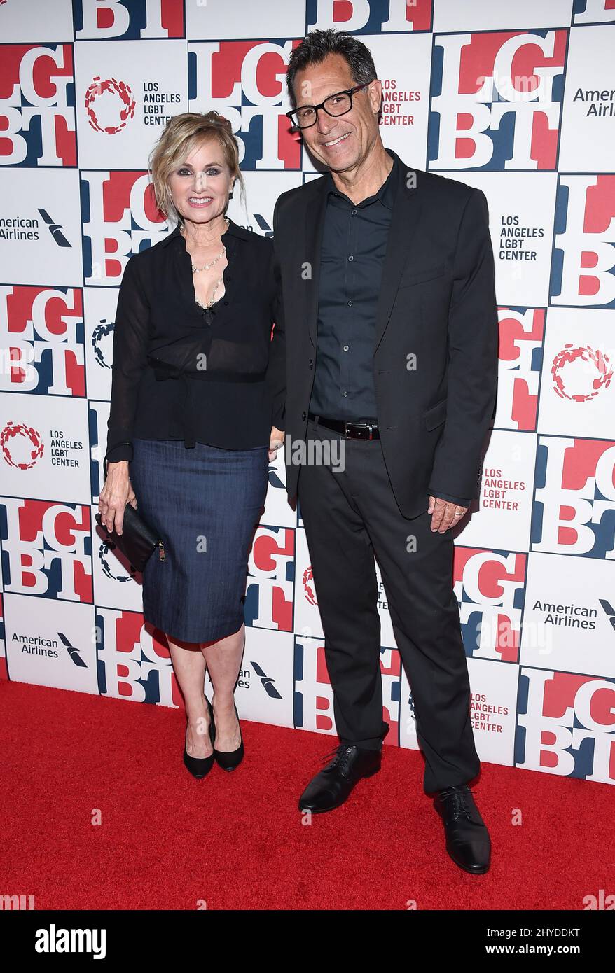 Maureen McCormick and Michael Cummings attending the LGBT Center's 48th