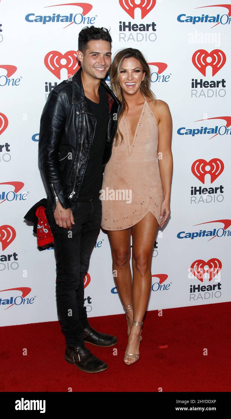 Wells Adams and Becca Tilley attending the 2017 iHeart Music Festival