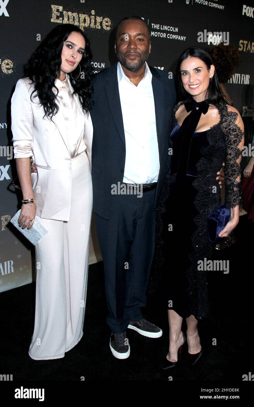 Rumer Willis, Lee Daniels & Demi Moore attending the 'Empire' & 'Star