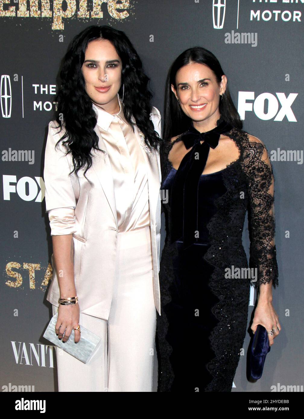 Rumer Willis and Demi Moore attends the 'Empire' and 'Star' Premiere