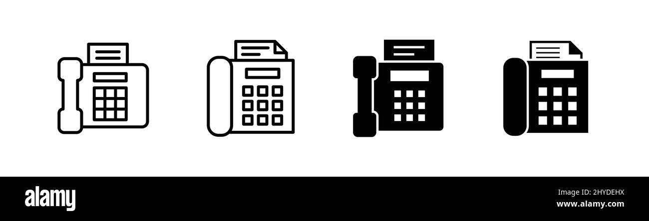 Fax Machine icon design element suitable for website, print design or app Stock Vector