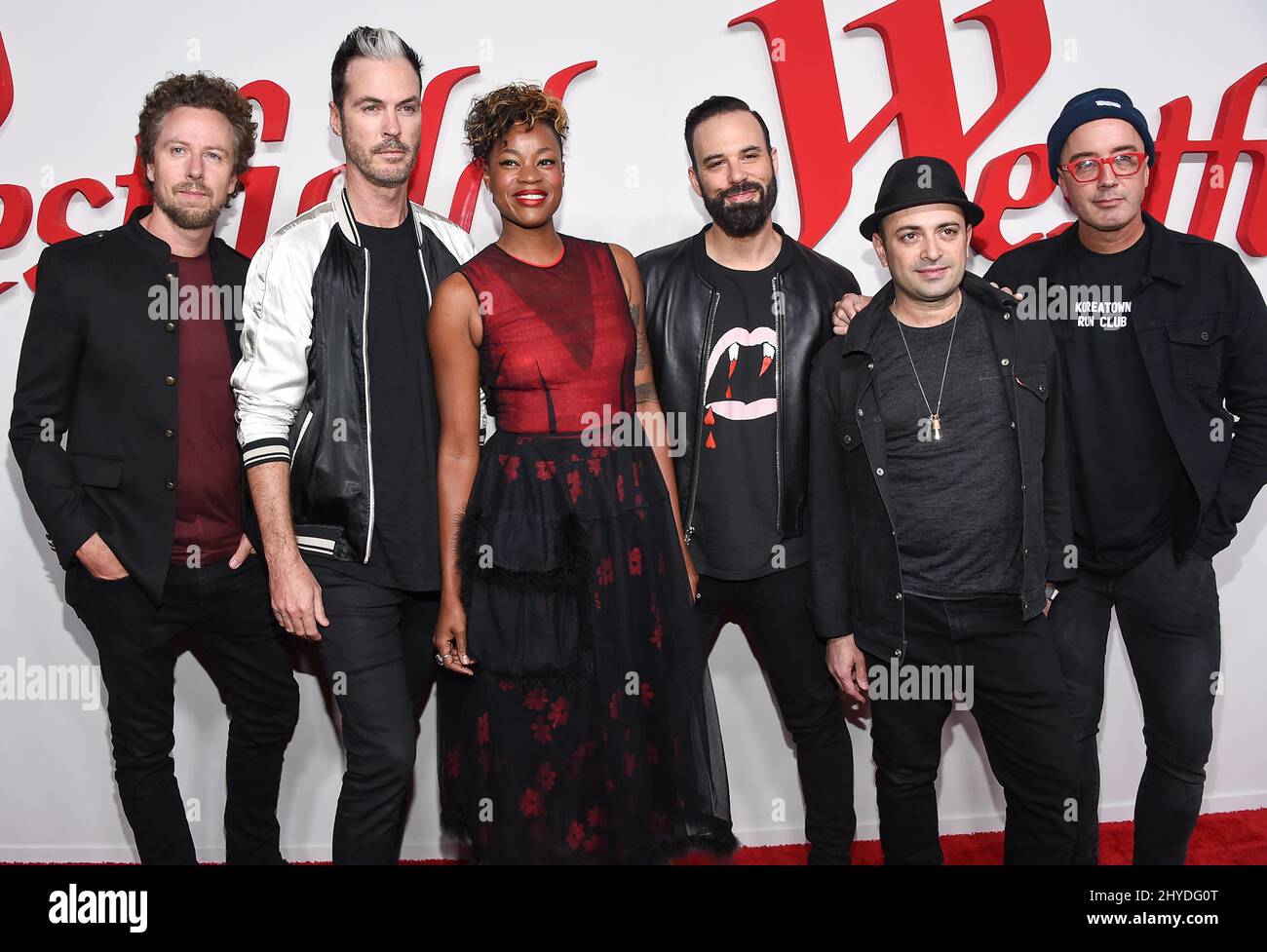 Fitz and the Tantrums attending the Opening Celebration of Westfield Century City held at the Westfield Century City in California, USA Stock Photo