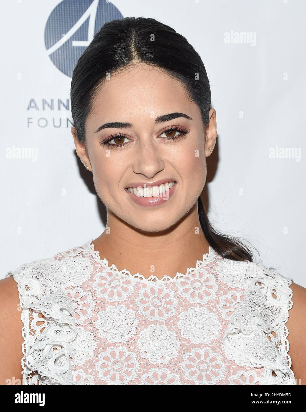 Jeanine Mason attending the Sunday matinee of 'Turn Me Loose' at the Wallis Annenberg Center for the Performing Arts in Los Angeles, USA Stock Photo